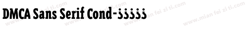 DMCA Sans Serif Cond字体转换